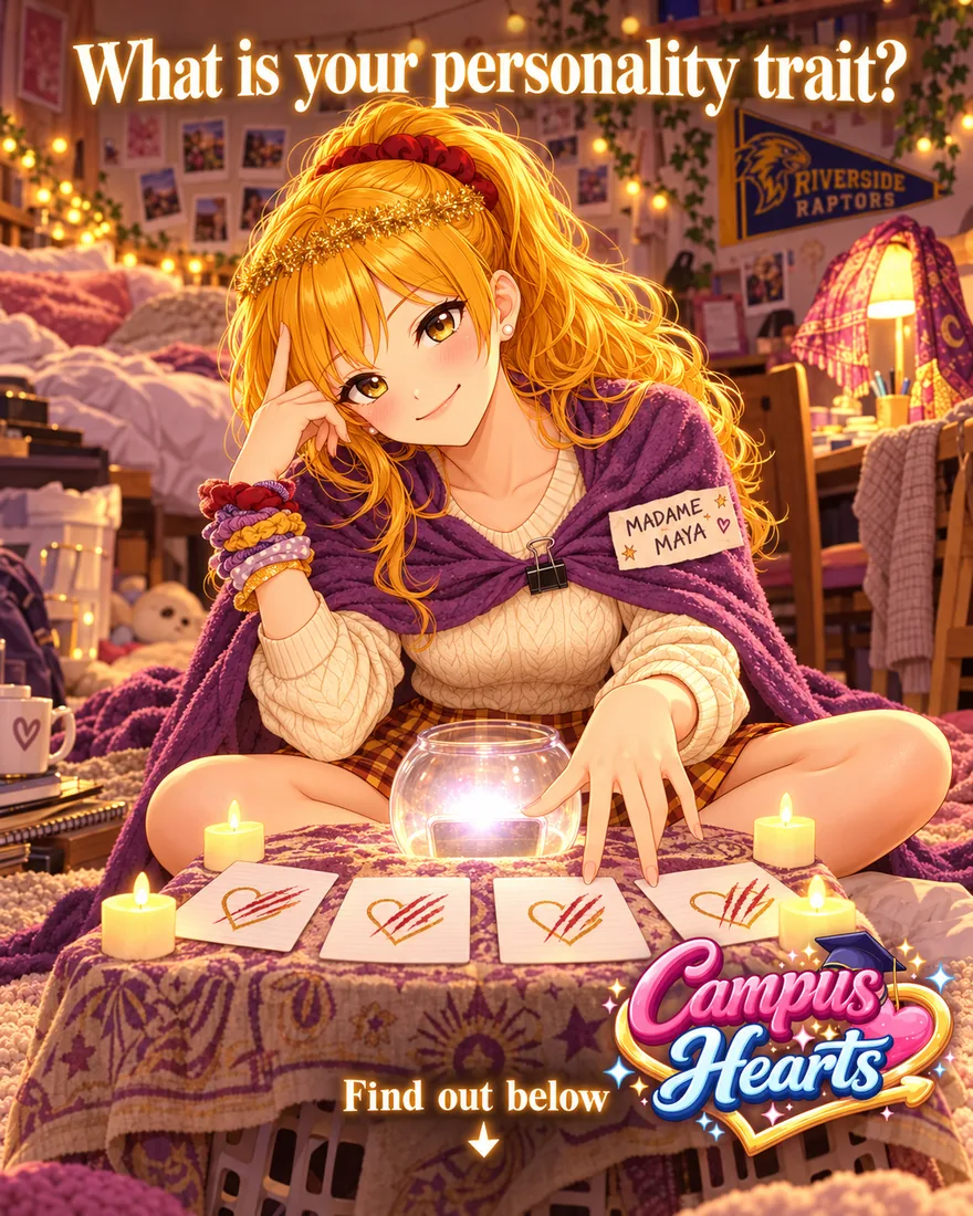 Madame Maya reading heart cards by candlelight: What is your personality trait? Find out below.